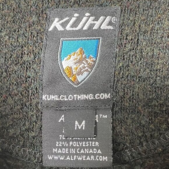 KUHL Alfpaca Fleece Jacket Women Medium Full Zip Brown Green Gorpcore Outdoor - Picture 11 of 13